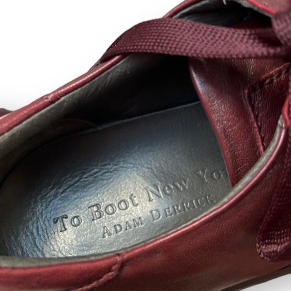 NWT To Boot NY Adam Derrick Colton Lace Up Leather Sneakers in Brandy Brown - Picture 6 of 11